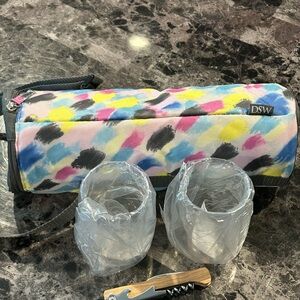 🆕DSW Colorful Wine Accessory Set